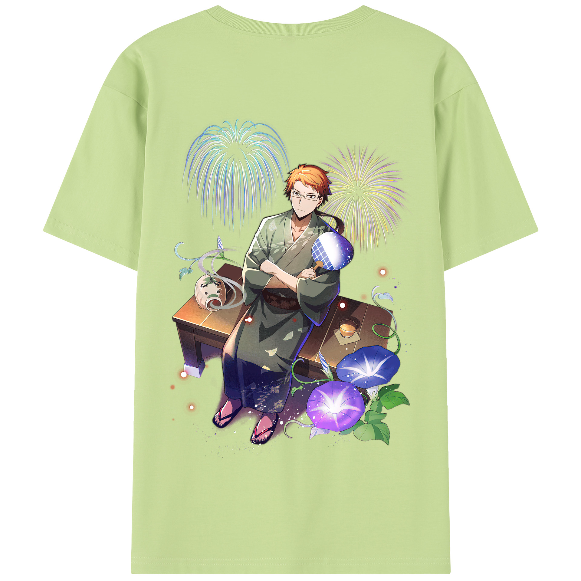 （画像用） 文豪ストレイドッグス Bungo Stray Dogs 綿100％半袖Tシャツ（背面プリント）